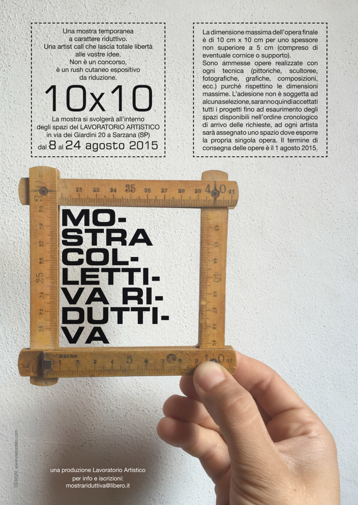 coworking space // Platò // manifesto mostra 10x10